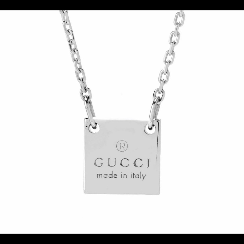 🛑SOLD🛑GUCCI STERLING SILVER CHARM NECKLACE